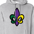thumbnail image 3 of Inktastic Fleur De Lis Mardi Gras Holiday Adult Hoodie Sweatshirt, 3 of 4