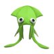 thumbnail image 4 of Sombrero de calamar Strade Fareast Limited divertido para juegos de rol vacaciones verde, 4 of 8
