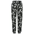 thumbnail image 6 of ZHOGXU Women Casual Pants With Pockets Flower Printing High Waist Drawstring Comfortable Fashion Trousers For Holiday Vacation Beach，White，S, 6 of 6