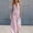 Pink, variant on Morttic Women's Striped 2 Piece Set – Lace Trim V-Neck Sleeveless Top & Wide Leg Pants, Boho Summer Vacation Casual Outfit Sky Blue,S