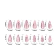 thumbnail image 3 of Upgraded 2026 Sweet Bow French Manicure Nail Tips Eye Glitter Nail Tips, 3 of 6