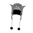 thumbnail image 4 of Gorro de peluche para disfrazarse, gorro cálido de invierno para escalar, fiestas y actividades al aire libre En y negro, 4 of 8