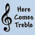 thumbnail image 2 of CafePress - Here Comes Treble Body Suit - Baby Light Bodysuit, Size Newborn - 24 Months, 2 of 4