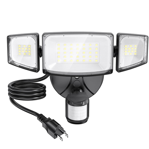 Luz exterior con sensor de movimiento Olafus 42W 5000LM 6500K