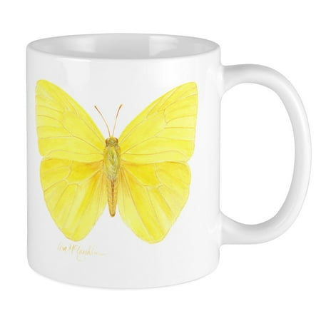

CafePress - Yellow Butterfly Mug - Ceramic Coffee Tea Novelty Mug Cup 11 oz