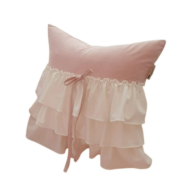 Cubierta de almohada cubierta de cojín cómodo decoración, decoración del hogar estuche de almohada para almohadas para sala de estar silla de hotel Con almohada blanca