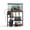 black, variant on BEURUKU 20-29 Gallon Fish Aquarium Tank Stand with Power Outlet & LED Light for Reptile , Turtle Tank,  3 Tier Adjustable Storage Shelves, 30.7" L*13.8" W, Black