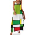 thumbnail image 1 of pero colores completamente diferentes Vestido sin mangas Vestido largo Vestido de mujer Mono de verano de mujer Moda mujer, 1 of 7