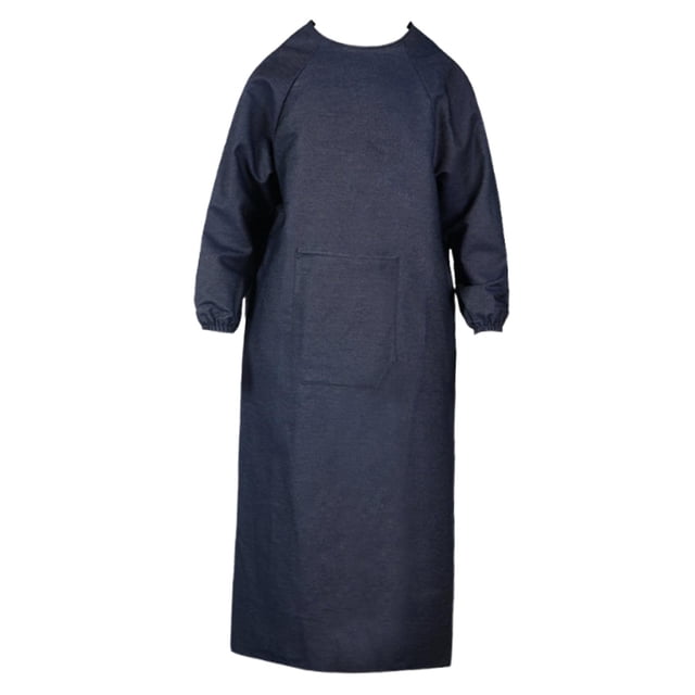 Soldadura delantal del delantal de manga larga comodidad conveniente durabilidad con bolsillo pesado para soldadores hombres mujeres herreros adultos Longitud 135 cm