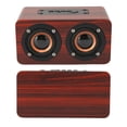 thumbnail image 4 of Portable  Speaker, 90Hz-20KHz Built In Mic Retro  Speaker Deep Bass Powerful Sound  For Computer For Projector Red Wood Grain, 4 of 8