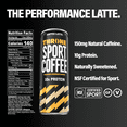 thumbnail image 2 of Throne Sport Coffee, Coffee Latte , 150mg Caffeine, 10g Protein, B Vitamins, Lactose-Free Coffee Drink, NSF Certified, 12 Pack, 2 of 7