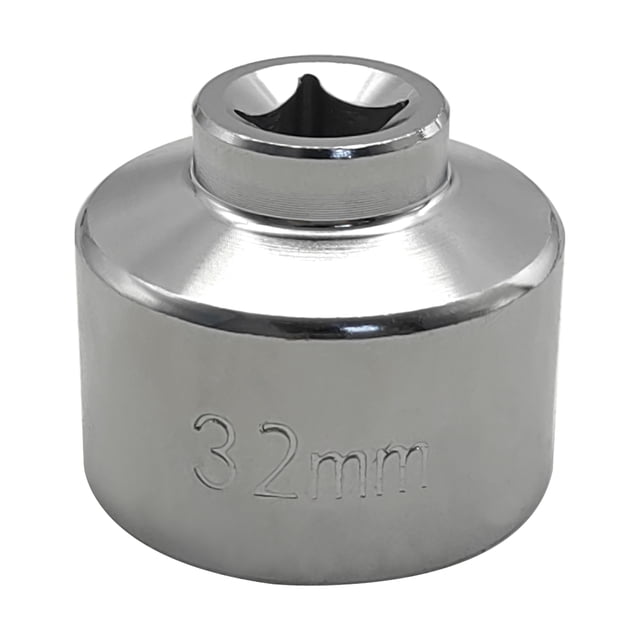 27mm Low Profile Oil Filter Wrench, 6-Point Socket Replacement for A-Class, , Kia, , and Others
