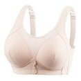 thumbnail image 2 of KBODIU Everyday Bras for Women, Plus Size Comfort Bras, Women's Ultimate Lift Wirefree Bra Large Size Breathable Bra Underwear No Rims Bras No Underwire Khaki, 2 of 3