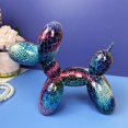 thumbnail image 4 of Escultura moderna de perro con globo, colecciones de de , adorno de decoración de , decoración nórdica para dormitorio, Ladrillos azules Hugo Escultura decorativa, 4 of 10
