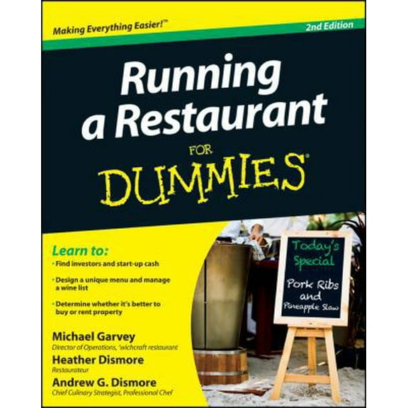 Pre-Owned Running a Restaurant for Dummies (Paperback) 1118027922 9781118027929
