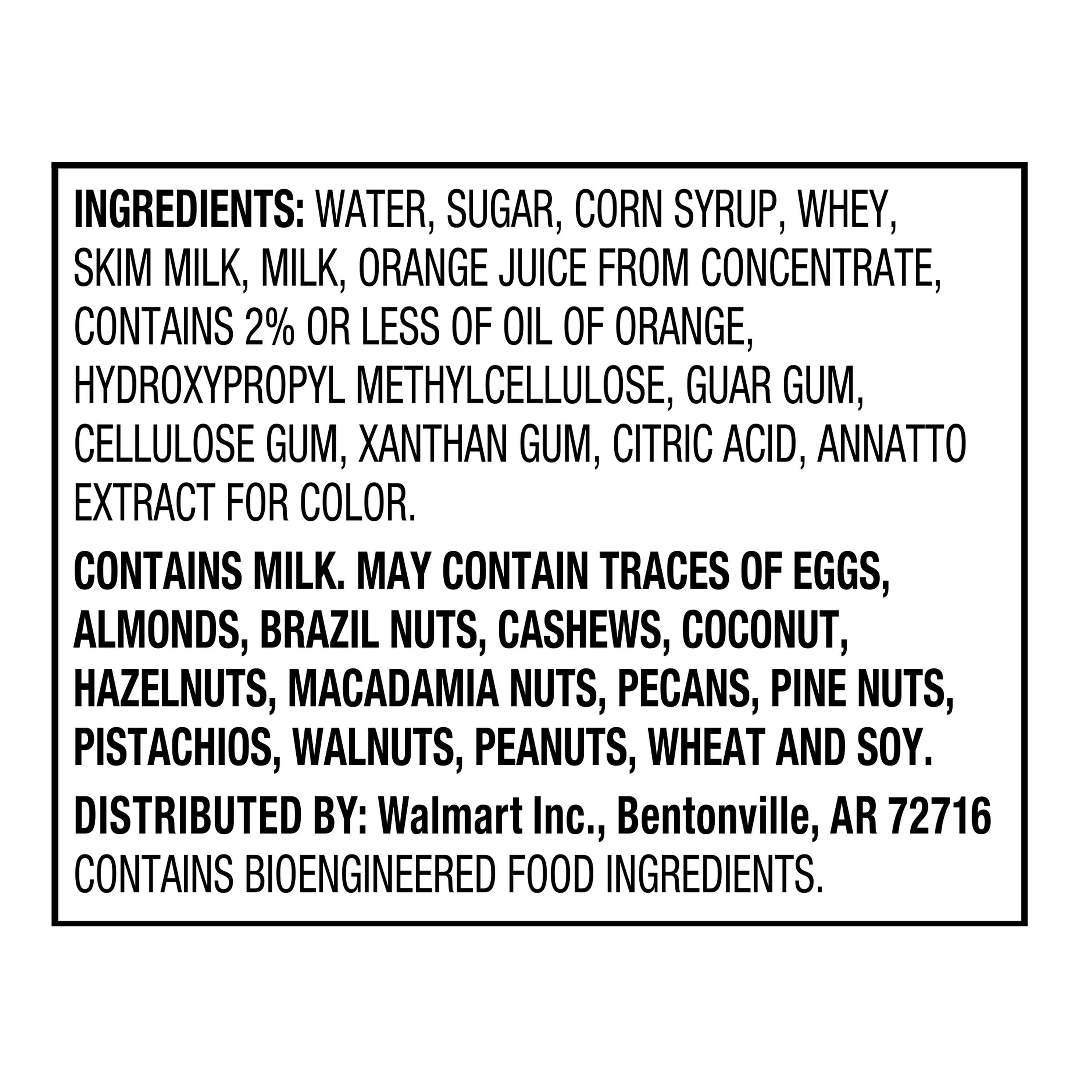 Great Value Fat Free Orange Sherbet, 48 fl oz