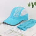 thumbnail image 5 of SUNRI Summer Sun Cap UV Protection Hat Foldable Wide Brim Baseball Hats for Beach Breathable Fishing Caps Detachable Face Flap, 5 of 19