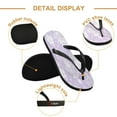 thumbnail image 3 of YAZAOOSummer Flip Flops Creatively Lavender Lace Patterns Simple Beach Sandals, 3 of 8