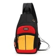 thumbnail image 1 of YSTINNG Large Capacity Satchel Shoulder Crossbody Multi-function Cow Outdoor Student Chest Bag C311-6628, 1 of 4