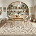 thumbnail image 3 of CHITOOMA 6'x9' Area Rugs for Living Room, Washable Boho Moroccan Rug Soft Vintage Distressed Geometric Tribal Area Rug for Bedroom Dining Room Office with Non-Slip Backing, Stain Resistant Non-Shed, 3 of 9