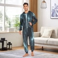 thumbnail image 6 of FORMRS Onesies Pajama for Adults Unisex Hoodie Winter Jumpsuit One Piece Sleepwear, Sizes S-2XL, Lightning Pattern, 6 of 7