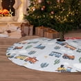 thumbnail image 6 of Yiaed Trains And Cactuse Print Christmas Tree Skirt , Tree SkirtsTree Mat for Christmas Winter Holiday Indoor Decorations-36", 6 of 7