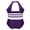 Purple, variant on renvena Kids Girls Shiny Sequins Halter Strappy Back Gymnastic Ballet Dance Leotard Ballerina Costume