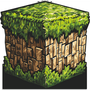 SP13373 Video Game Gold Mine Crafting Pixel Block Cube Grass Block Cardboard Cutout Standee Standup