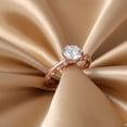 thumbnail image 4 of Mauli Jewels 0.75 Carat Diamond Engagement Ring for Women – Halo Wedding Ring in 14K Rose Gold, 4-Prong Setting, 4 of 8