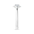 thumbnail image 3 of ANGARA Natural Style Cushion Diamond Halo Engagement Ring in 14K White Gold for Women (Size-4mm| Color-H| Clarity-SI2) | April Birthstone, Anniversary, Jewelry Gift for Women | Natural Diamond Ring, 3 of 9