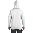 thumbnail image 4 of Hanes Ultimate Cotton Adult Fleece Full-Zip Hoodie , S, White, 4 of 6