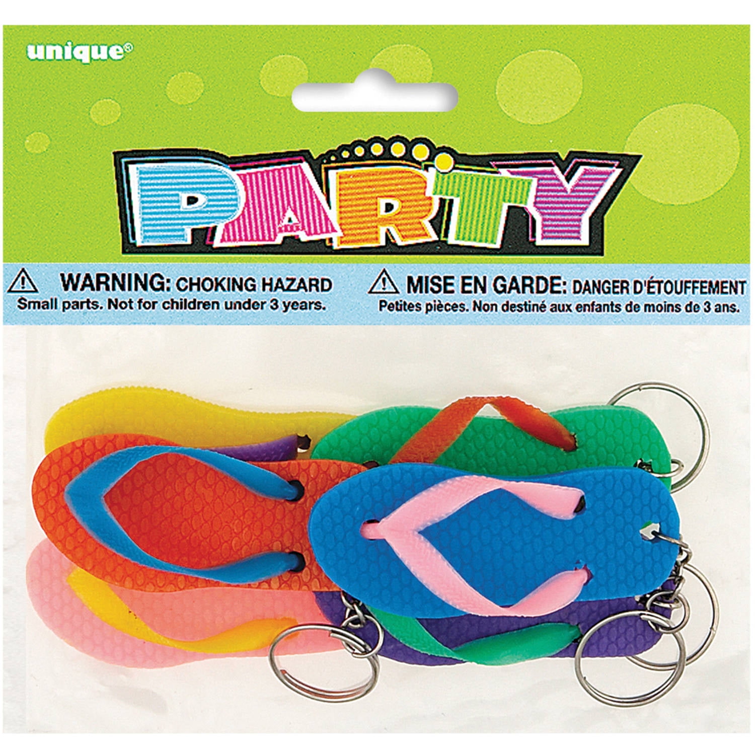 Flip Flop Key Chain Party Favors, 6ct - Walmart.com