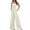 White, variant on jsaierl Womens Rompers and Jumpers, Women's Casual Sleeveless Loose Straps Solid High Waist Wide Leg Jumpsuit Rompers With Pocket