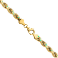 thumbnail image 3 of 10K Solid Yellow Gold 5.5mm Rope Chain Twisted Link Necklace, 3 of 5
