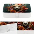 thumbnail image 4 of Fragmented Flowers Travel Jewelry Box Display Case with Removable Compartment - Portable PU Leather Organizer, 4 of 6