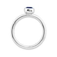 thumbnail image 4 of 2/3 Carat (Ctw) Lab-Created Blue Sapphire Ring in Sterling Silver, 4 of 5