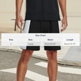 thumbnail image 4 of EOYWHK Beach Shorts Quick Dry Beach Outdoor Mens Casual Shorts Soft Lightweight Breathable Breathable Active Shorts for Sports Black, Size L, 4 of 5