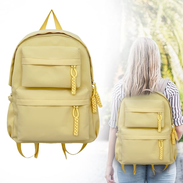Meiiso Yellow Big Student Backpack - 15.6" Laptop Compartment, Large Inventory Clearance Flash Purchase