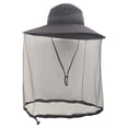 thumbnail image 1 of TIELUTT Dark Grey Hat with Face Mesh Offering Sun and for Outdoor Activities. Cookware Set Backpack 70l Water Camping Filter Hiking Back Packs Men Rechargeable Camping Light, 1 of 4