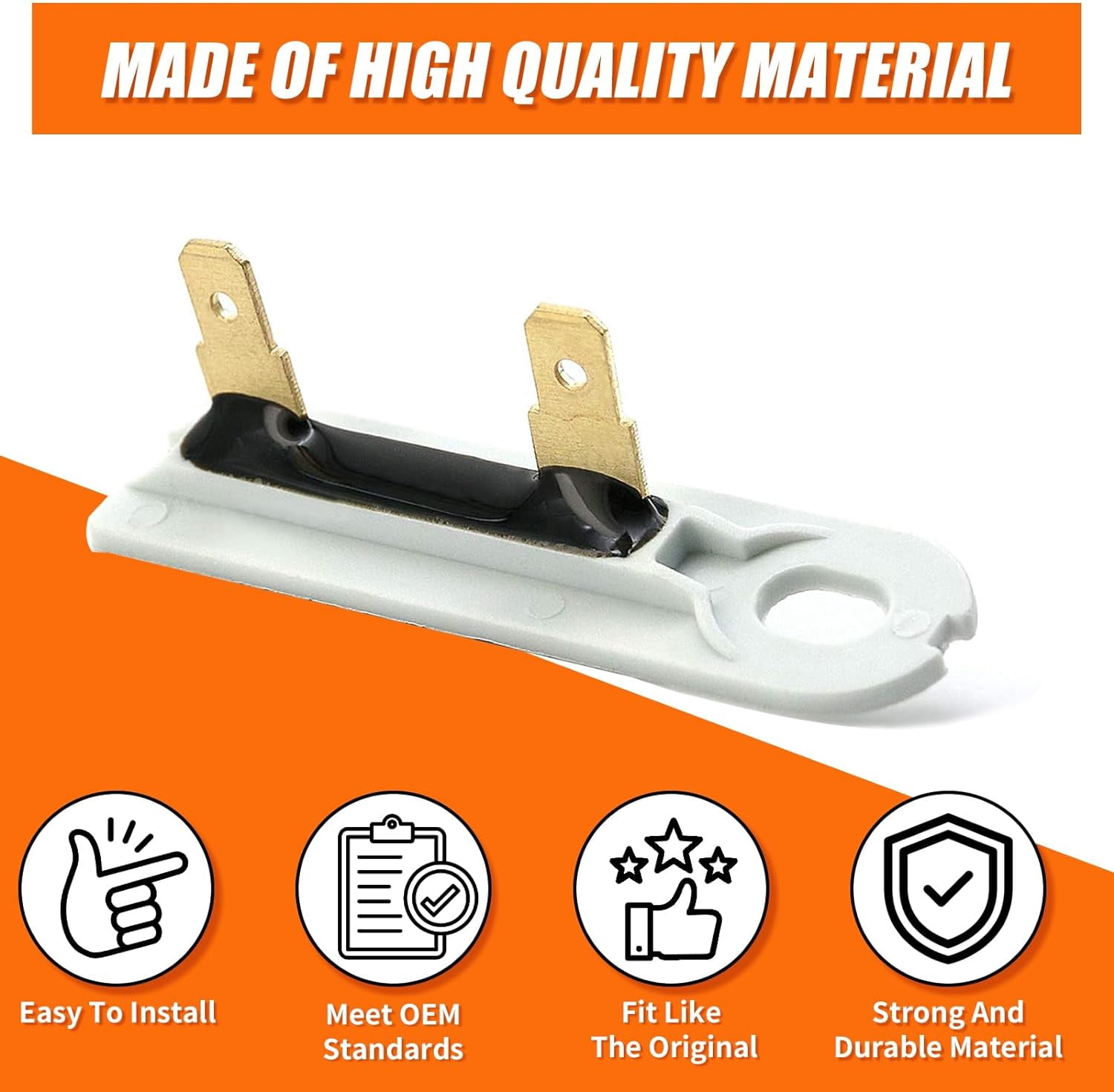 ROCK PARTS  3392519 Dryer Thermal Fuse Replacement Part for Whirlpool Maytag Kenmore Dryers, 3388651, 3392519, 694511, 80005, WP3392519VP