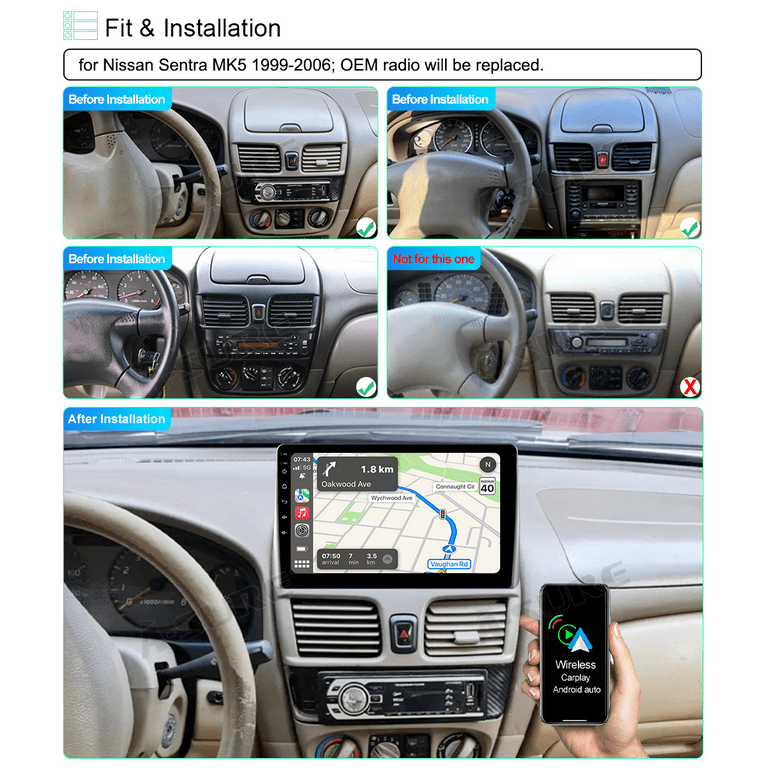 Android 11 Car Radio Stereo with Bluetooth Audio, 2GB RAM Android 11 Car Radio Stereo with Bluetooth Audio, 2GB RAM