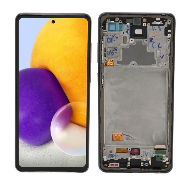 Phone Screen Replacement for A72 5G 4G SM A725 SM A725M DS, 6.7in OLED Digitizer Touch Display Assembly with Frame, 3D Sensitive Touch Screen Repair Tool Kit