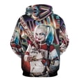 thumbnail image 5 of Unisex Harley Quinn Hoodies 3D Printed Pullover Hooded Sweatshirt with Pocket for Mens Womens, 5 of 7
