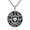 Obsidian, variant on Aztec Mayan Calendar Necklace 925 Sterling Silver Abalone Shell/Turquoise/Obsidian Aztec Pendant Amulet Jewelry for Women Men