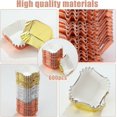 thumbnail image 2 of Layhit 600 Pcs Square Mini Foil Cupcake Liners Disposable Brownie Square Baking Cups Foil Muffin Liners Cupcake Papers Party Supplies for Weddings Birthdays Baby Showers (Bright Color), 2 of 4