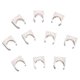 thumbnail image 1 of 10 Pcs White PVC Water Supply Pipe Clamps - 20mm Diameter Clips for Secure Plumbing and Home Improvement, 1 of 4