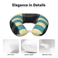 thumbnail image 4 of Travel Pillow Memory Foam, Head Neck Support Airplane Pillow For Traveling, Car, Home, Travel Neck Flight Pillow 12 Inches Paleturquoise Buffalo Plaid Check Tartan Scotland_2, 4 of 8