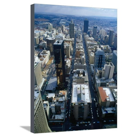 Johannesburg City Centre from the Carlton Centre, Johannesburg, Gauteng, South Africa Stretched Canvas Print Wall Art By Richard
