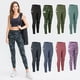 thumbnail image 3 of Pantalones deportivos para mujer Leggings de yoga Bolsillo de cintura alta con estampado de camuflaje, 3 of 8