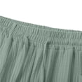thumbnail image 6 of Hurxie Womens Capris Pants High Waist Drawstring Comfy Casual Pants Lightweight Trousers Buttons with Pockets Mint Green,XL, 6 of 6